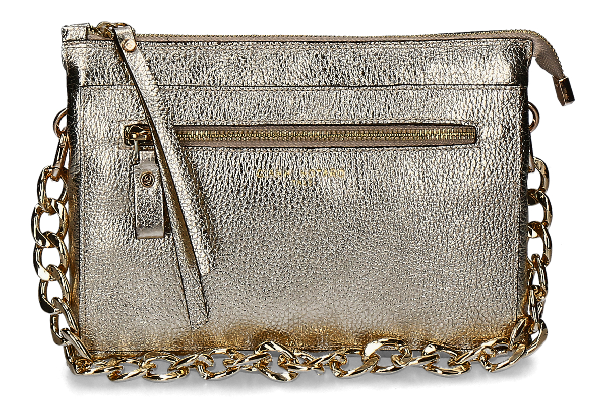 Gianni Notaro handbag- platinum/ gold