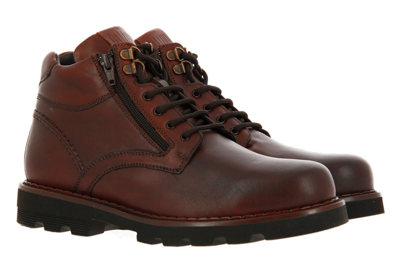 Galizio ankle boots lined VITELLO KING COGNAC