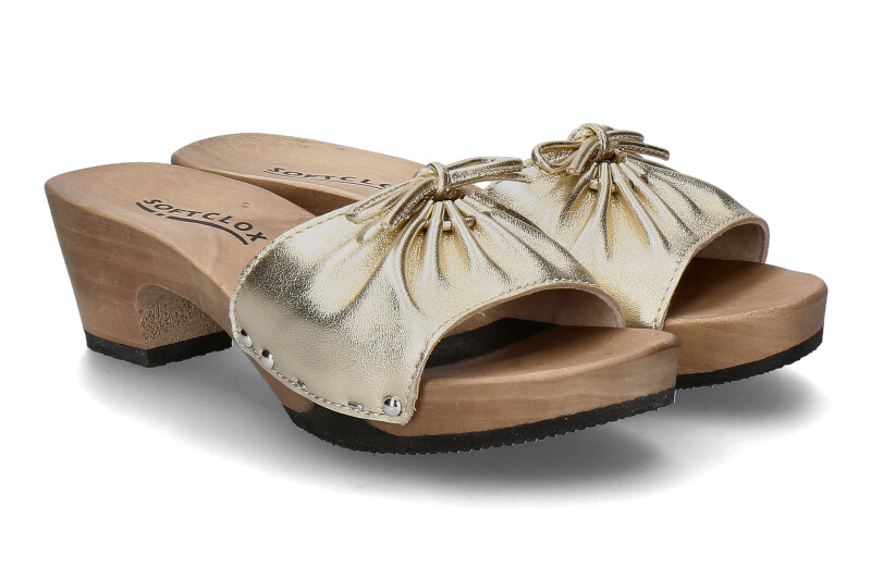 Softclox mules KIRSTEN SHINY SOFTNAPPA- gold 