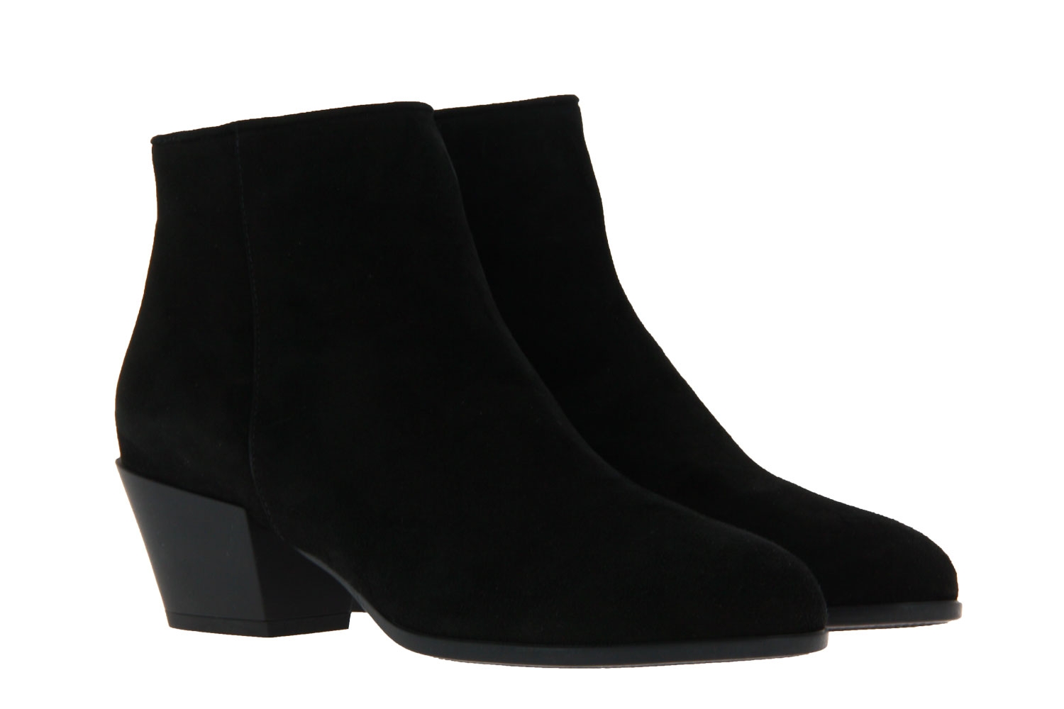 Hogan ankle boots ZIP CAMOSCIO NERO