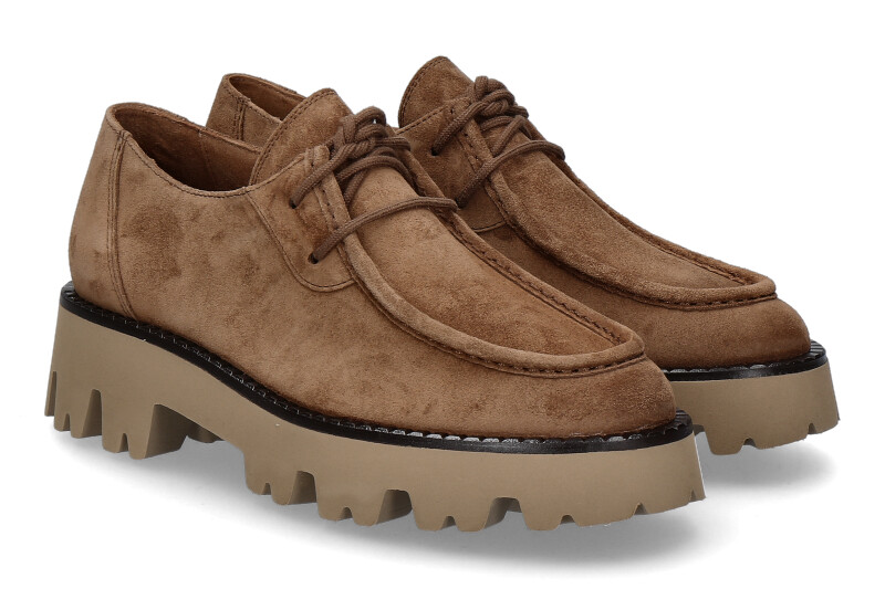 Paul Green lace-up SOFT SUEDE TOFFEE