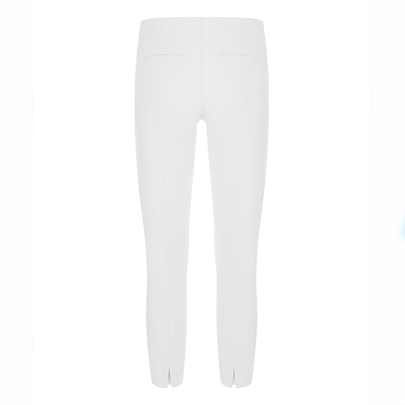 Cambio trousers ROS SUMMER CROPPED WHITE