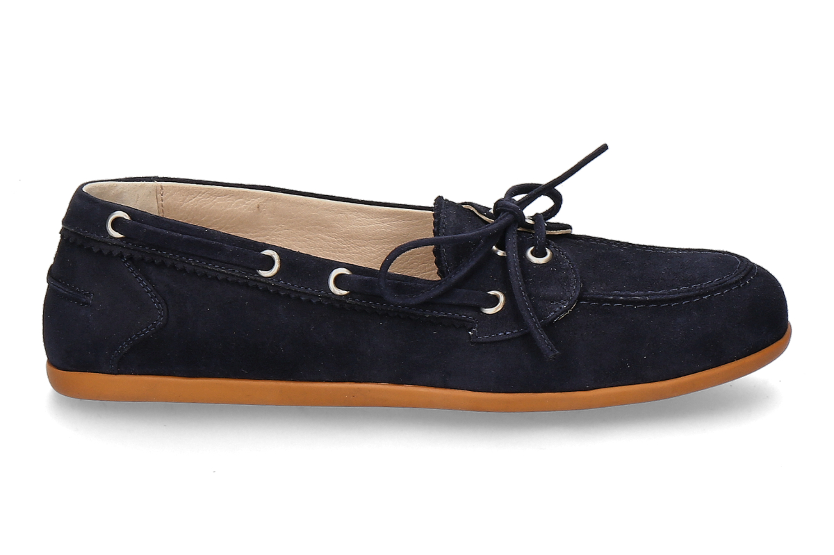 Pomme d'Or boat shoe MARINA CAMOSCIO- dark blue/ navy