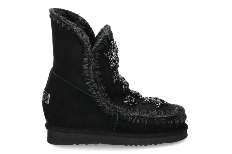 mou boots INNER WEDGE SHORT CRYSTAL STARS