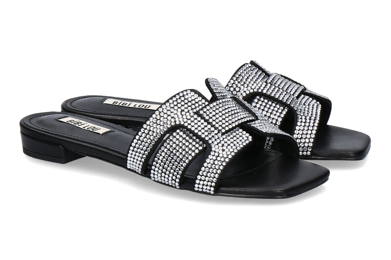 Bibi Lou Pantolette HOLLY strass- silber