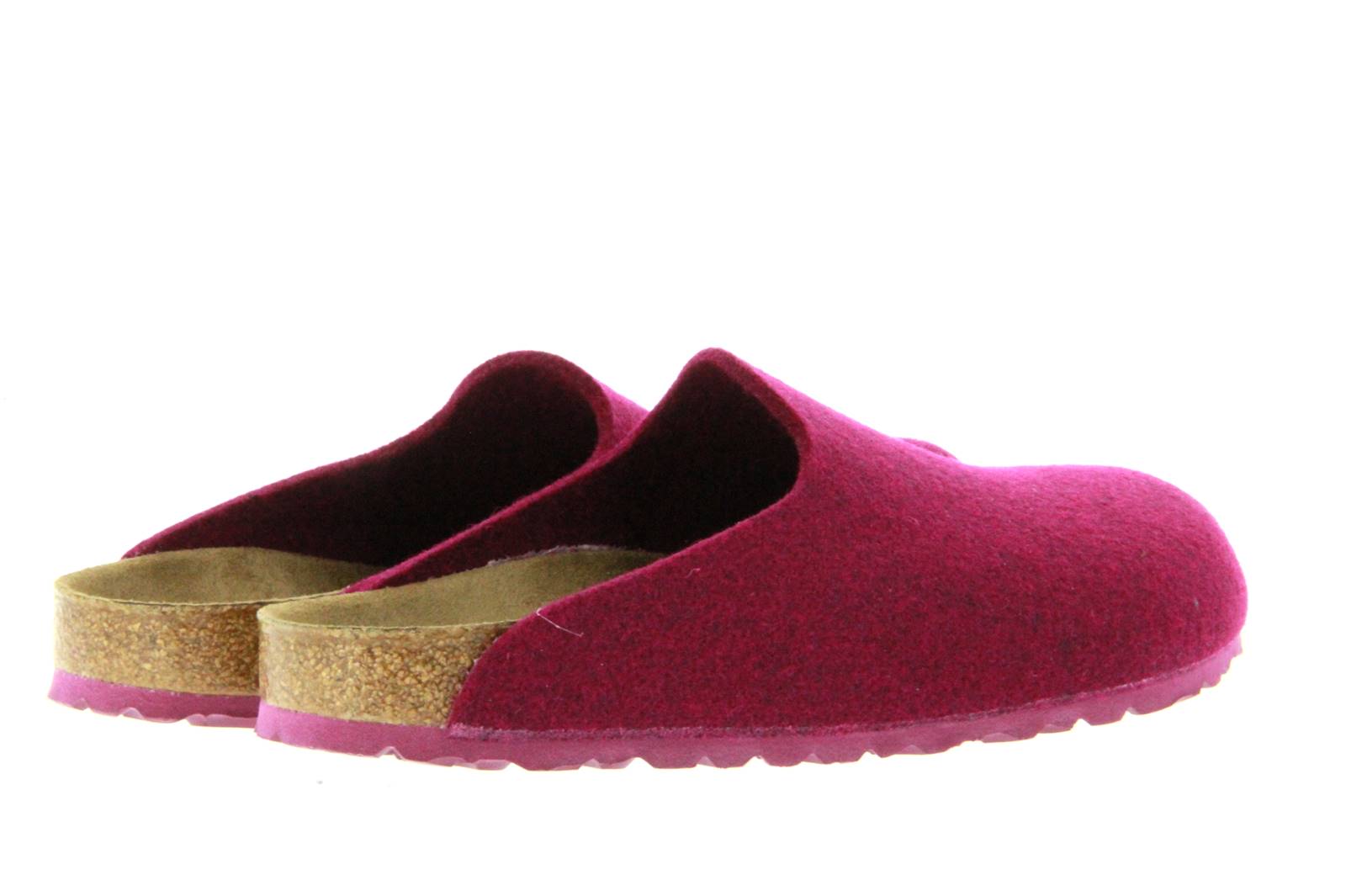 purple birkenstock clogs