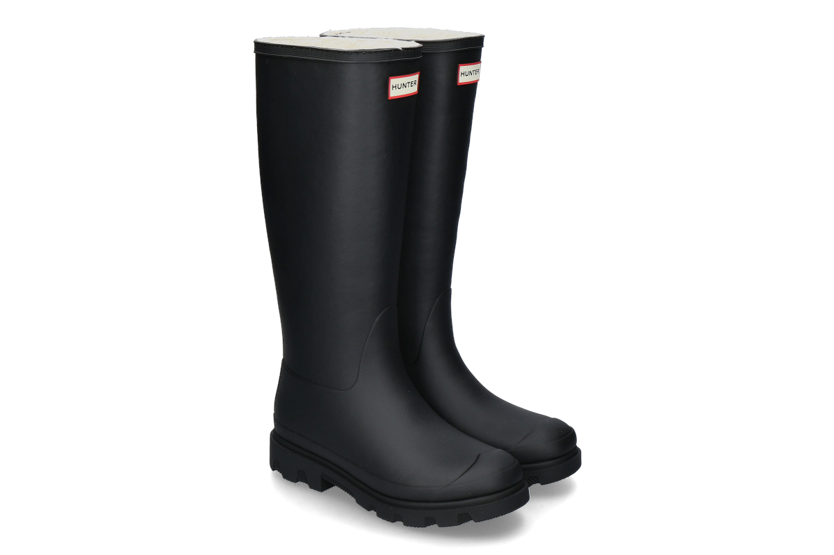 Hunter Regenstiefel gefüttert DOWNPOUR TALL- black_898000001_1