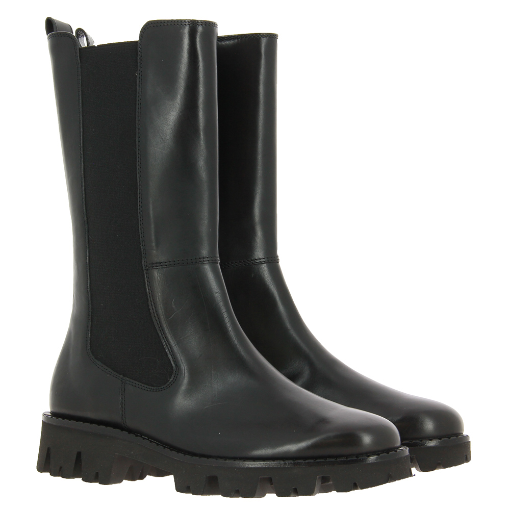 Paul Green boots BRUSH CALF BLACK