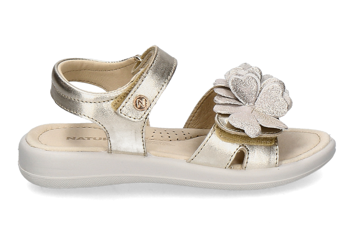 Naturino Girls- Sandals SALYA- metallic platinum/ gold