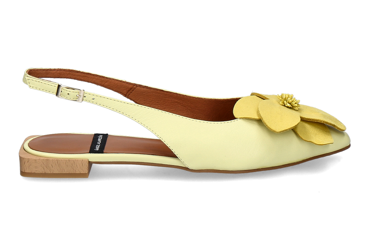 Angel Alarcon slingback ballerina FIORA- canarino/ yellow
