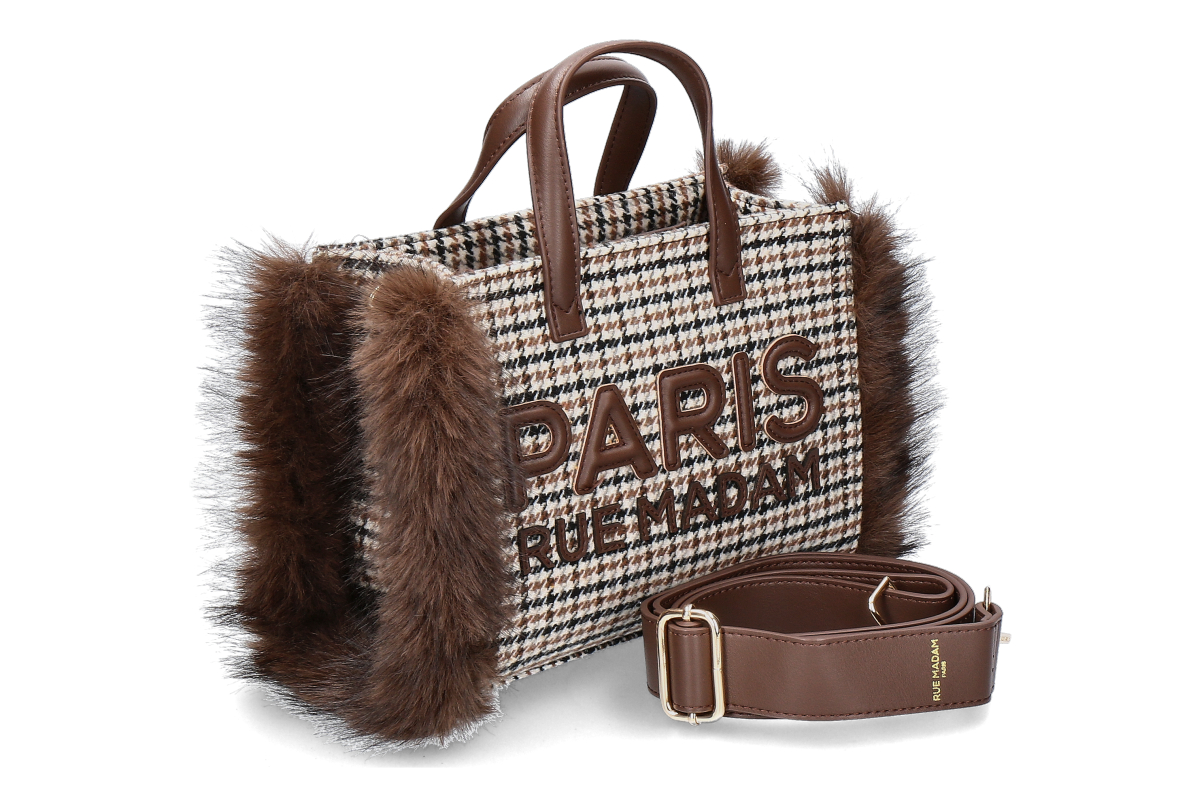 Rue Madam handbag MEGEVE PIED DE POULE- multicolor