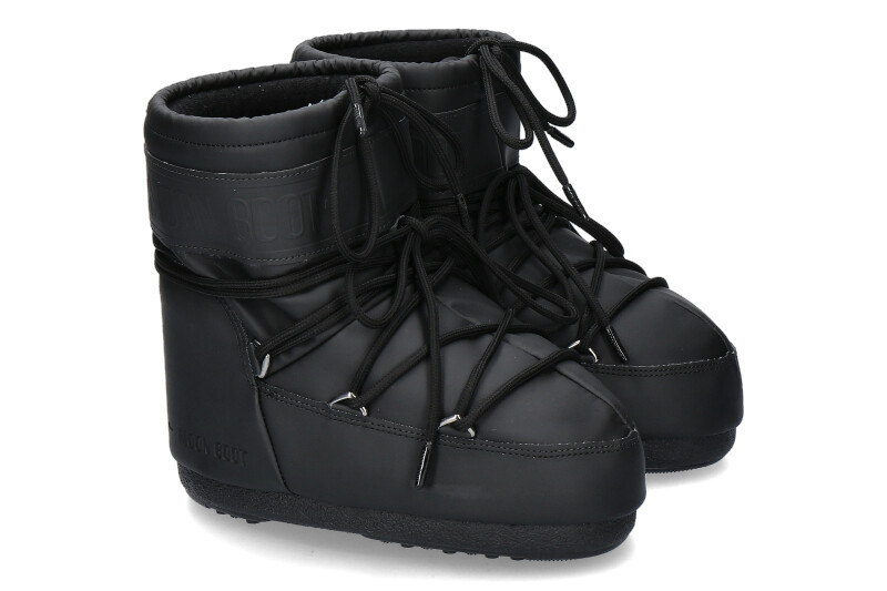 Moon Boot model ICON LOW RUBBER BLACK