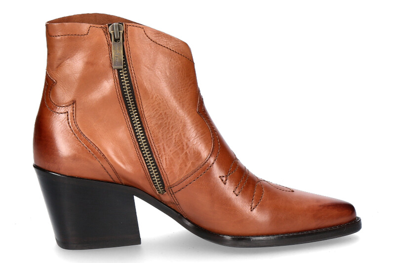Paul Green Cowboy boots STAR CALF COGNAC