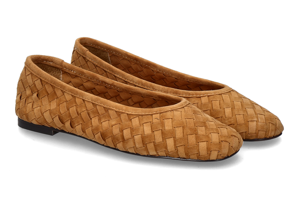 Inuovo ballerina YR1942- tan/ medium brown