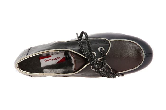 Thierry Rabotin lace-up lined BRUNA NAPPA BLU