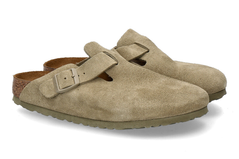 Birkenstock clogs BOSTON SCHMAL -faded khaki