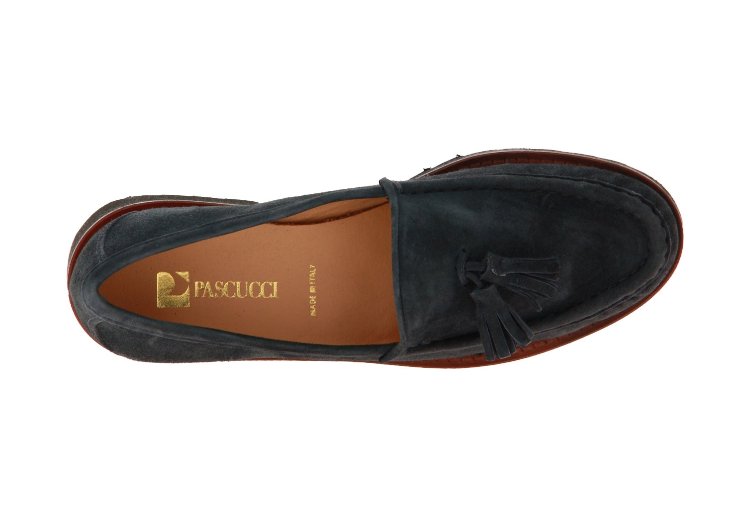 Pascucci slipper CAMOSCIO GRIGIO XL BINA NOCCIOLA 