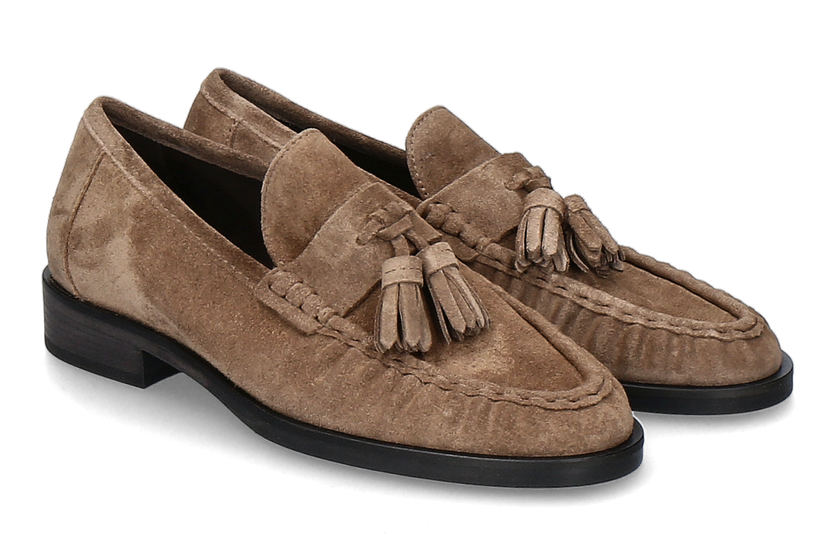 Kennel & Schmenger loafer MILL SUEDE- tobacco/ medium brown