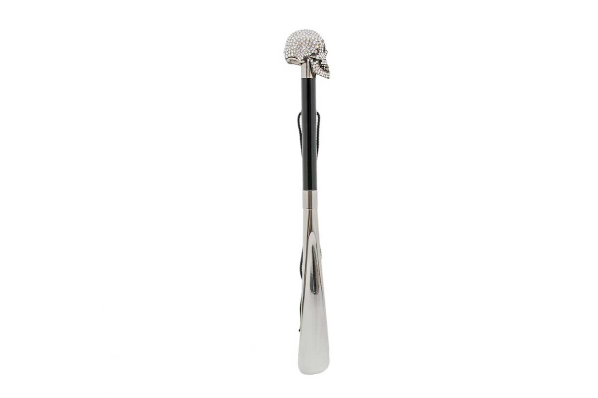 Pasotti shoe horn TESCHIO SWAROVSKI SILVER