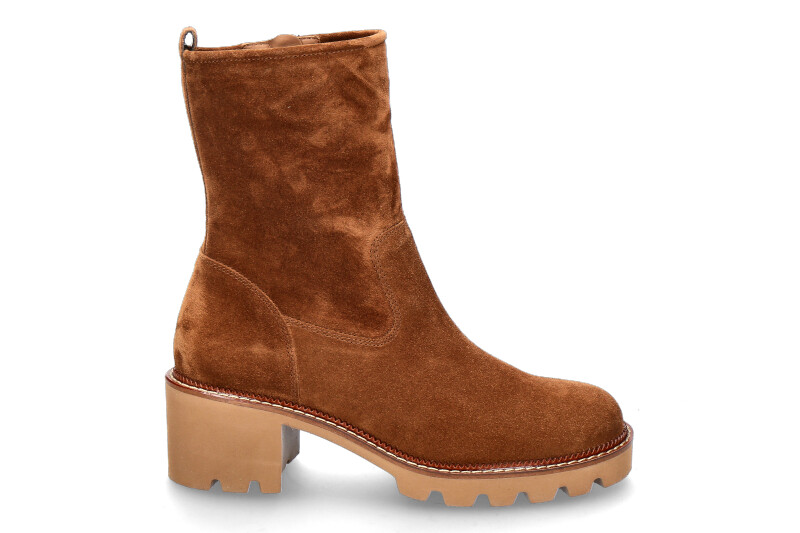 Paul Green Stiefelette SOFT SUEDE- toffee/mittelbraun