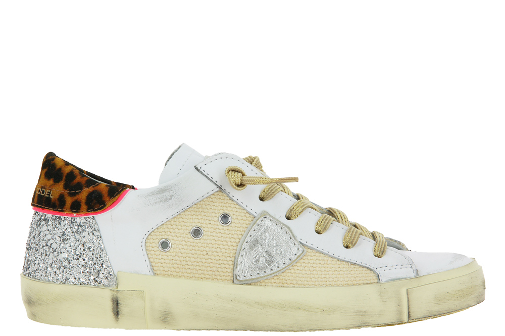 Philippe Model sneaker ANIMALIER RASEAU BEIGE FUCSIA