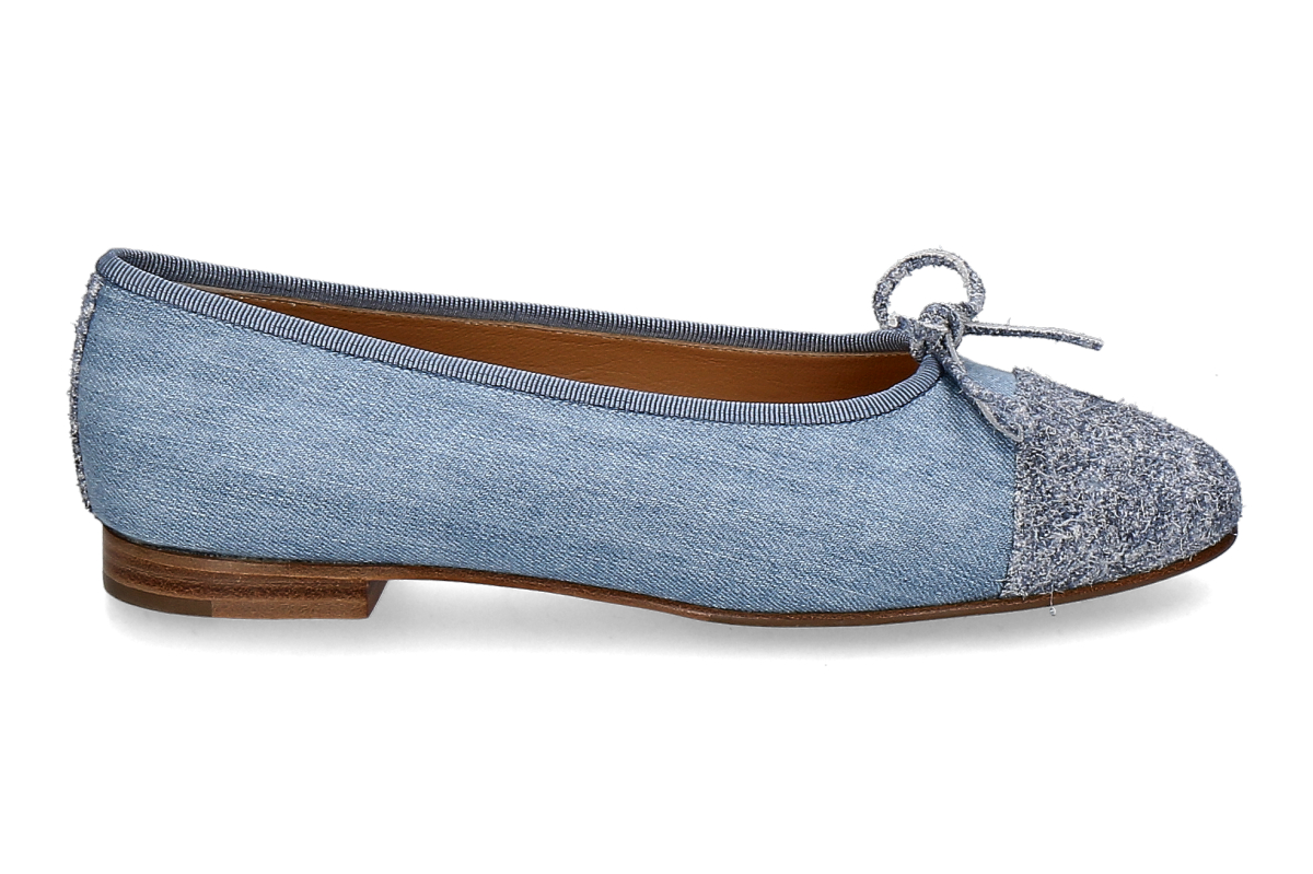 Unützer ballerina DENIM FUZZY- jeans blue/ light blue