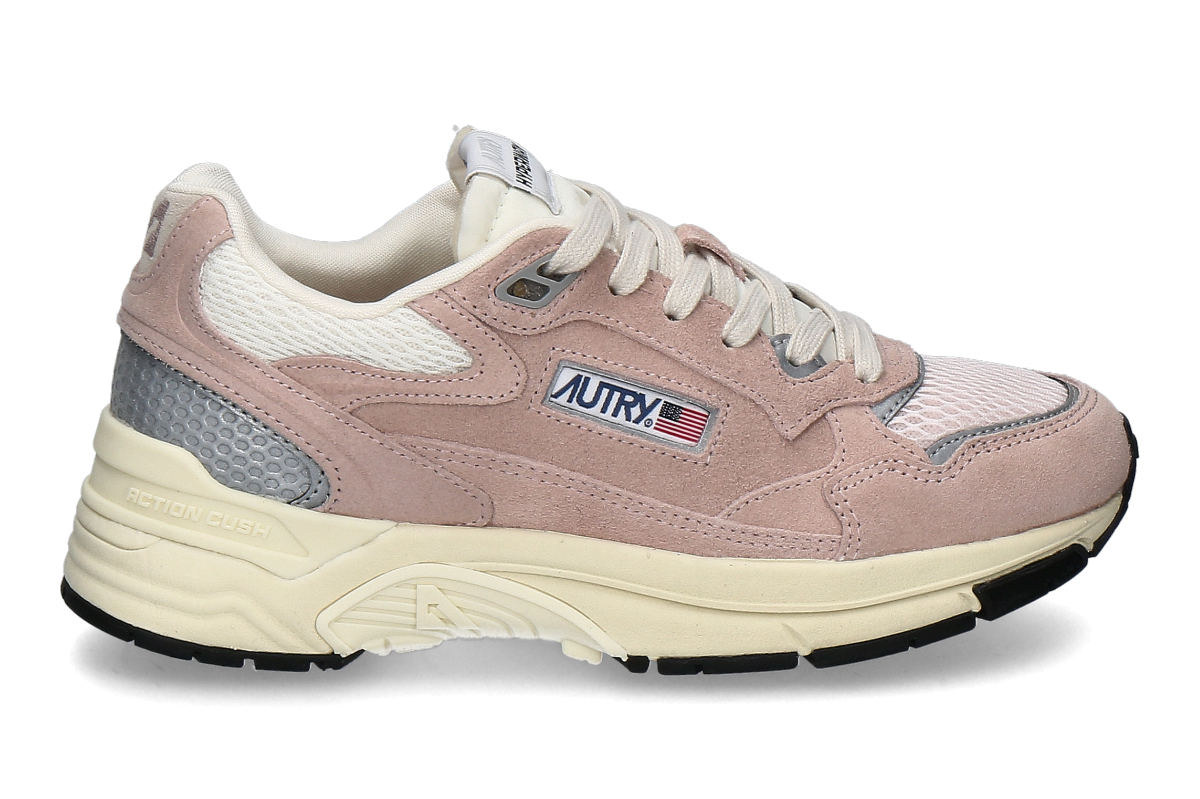 Autry Damen- Sneaker HYPERWAY LOW SUEDE MESH UM17- rosa/ silber
