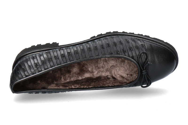 Brunate ballerina lined NAPPA NERO MONDRIAN NERO