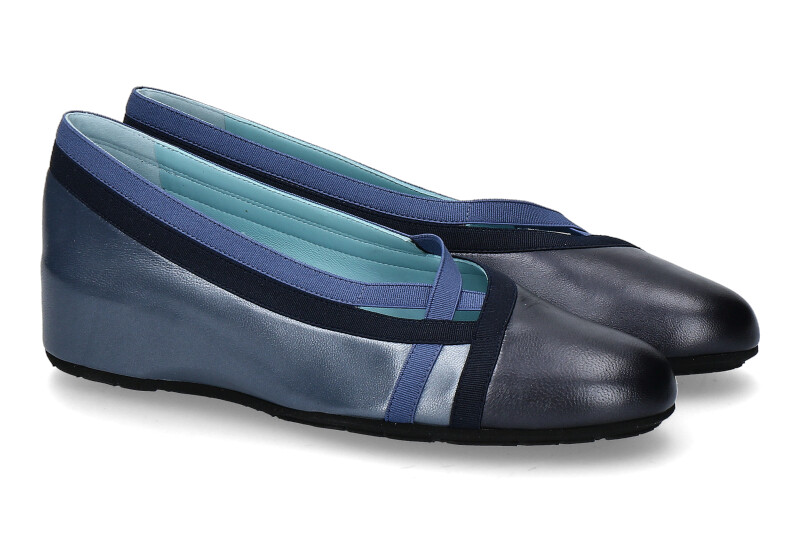 Thierry Rabotin wedge ballerina ALENA TAFFETTAS- blau