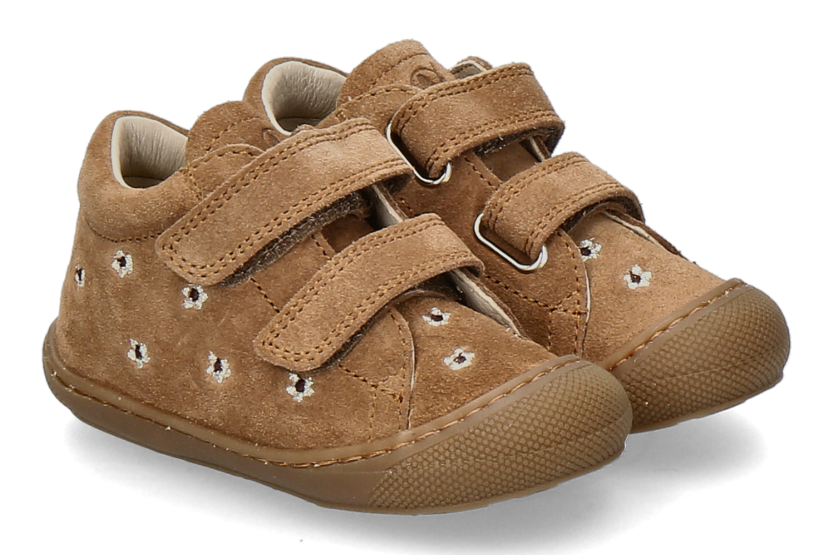 Naturino Mädchen- Lauflernschuh COCOON SUEDE- mittelbraun