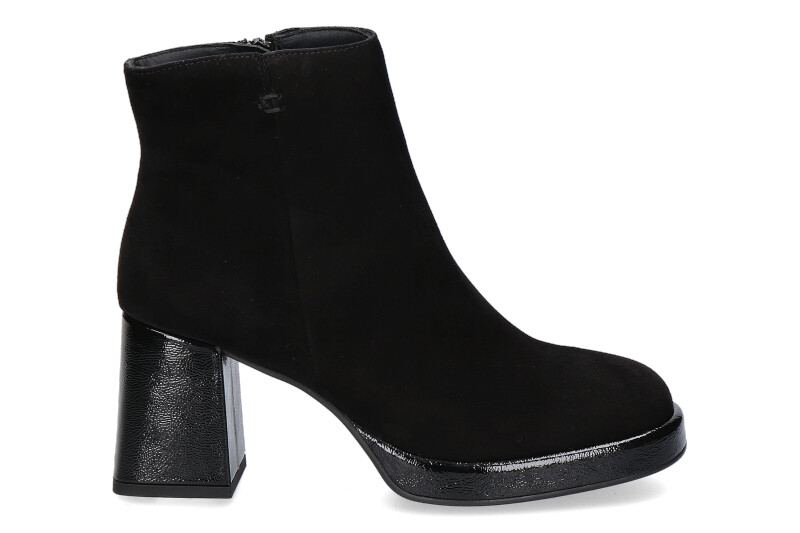 Paul Green ankle boots SAMTZIEGE KNAUTSCHLACK- schwarz