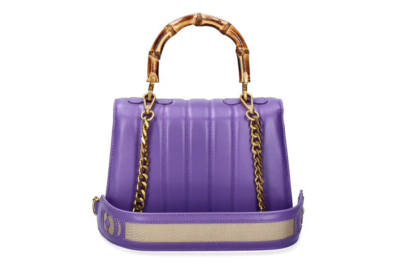 La Carrie handle bag LEATHER VIOLET