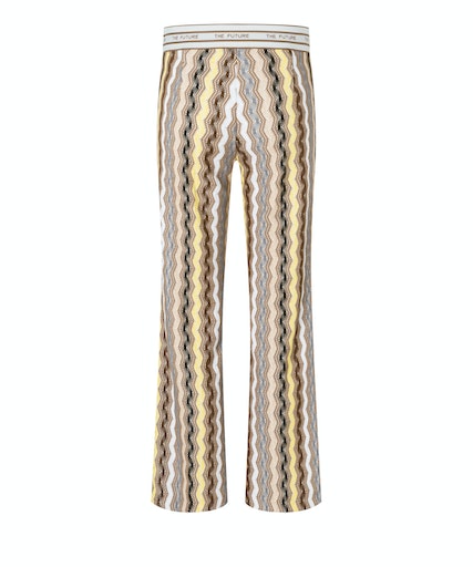 Cambio fabric trousers FAITH brown italien zig zag