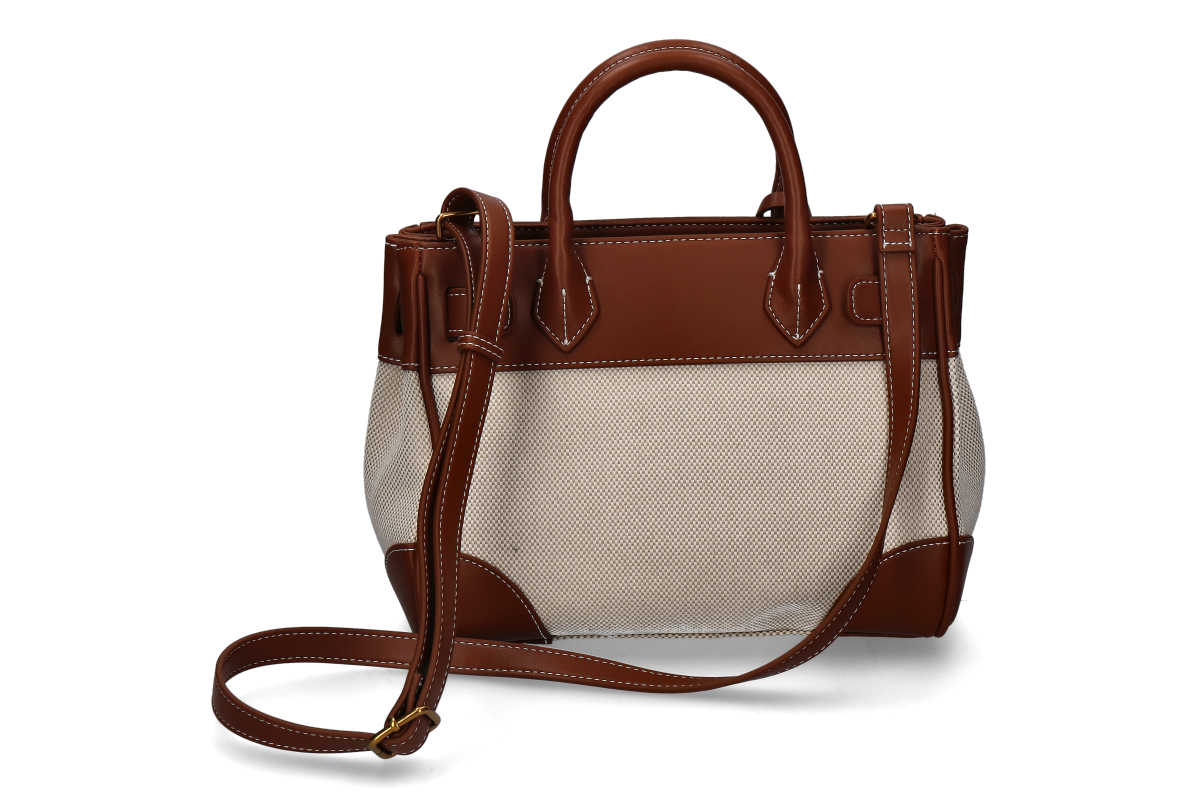 Rue Madam Handbag RIVIERA- canvas brown