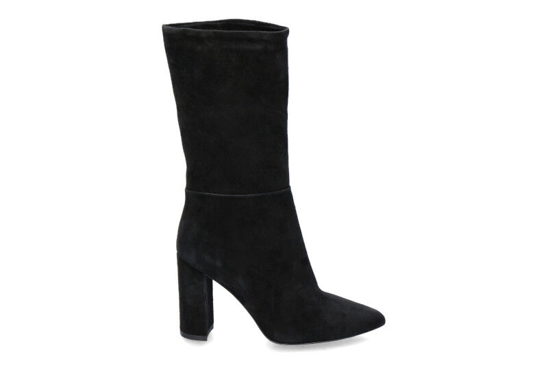 BiancaDi boots CAMOSCIO NERO