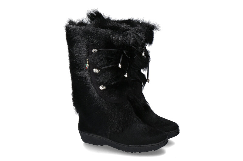 Oscar Sport fur boots CORINNE BLACK