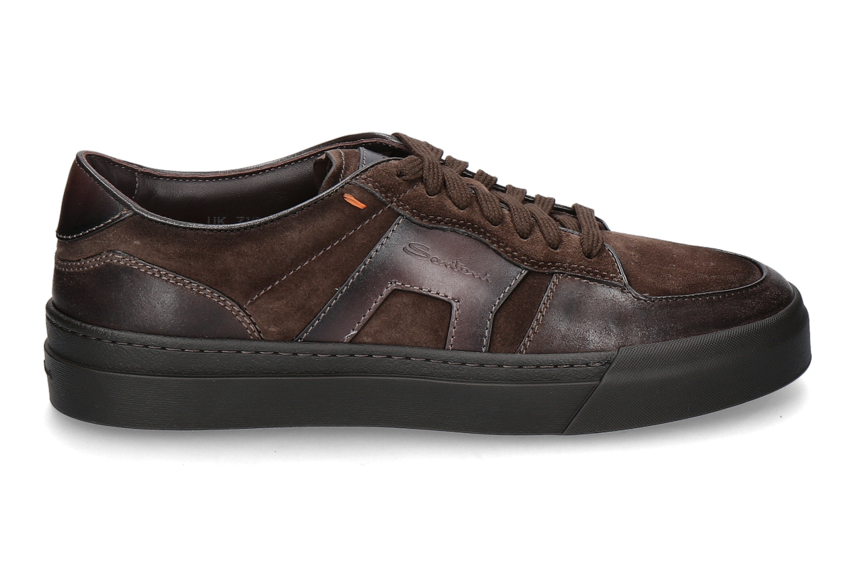 Santoni men's- sneaker DBS SPORT- dark brown
