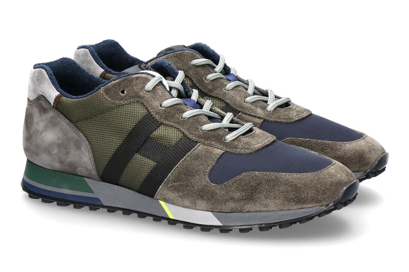 Hogan sneaker H383 NASTRO KHAKI DARK BLUE