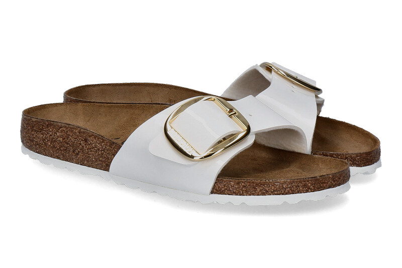 Birkenstock mules MADRID BIG BUCKLE WHITE SCHMAL