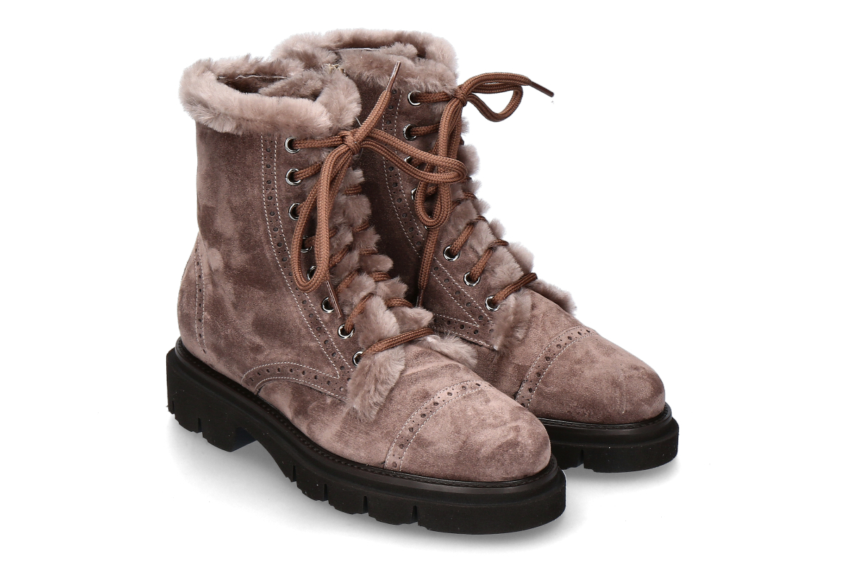 Luca Grossi Reißverschlussstiefelette gefüttert SENSORY BISONTE- taupe/ grau