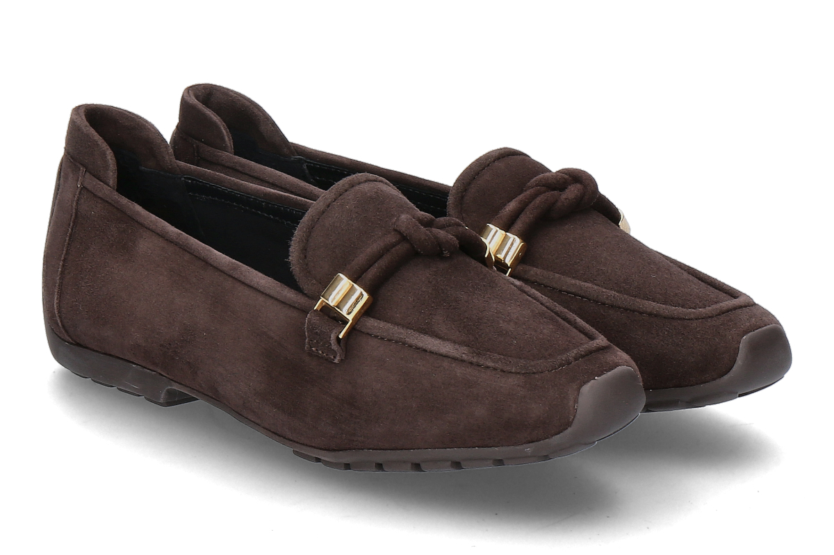Mania slip-on shoe CAMOSCIO- 3228 TDM ORO/ dark brown
