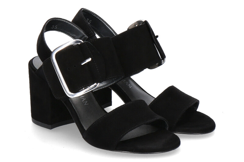 Stuart Weitzman sandal CITYSANDAL BLACK SUEDE