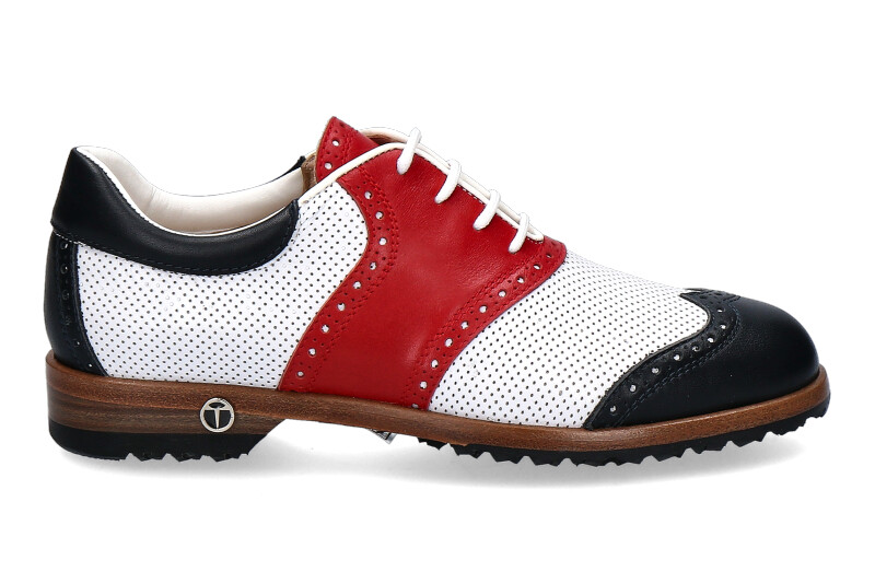 Tee Golf Shoes women's - golf shoe SUSY PERFORATO BLU BIANCO ROSSO