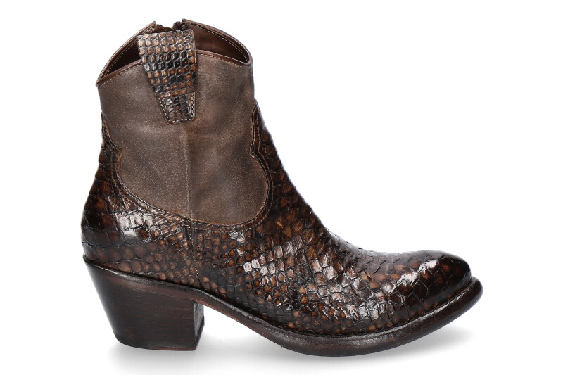 La Bottega di Lisa ankle boots PITONE T.MORO