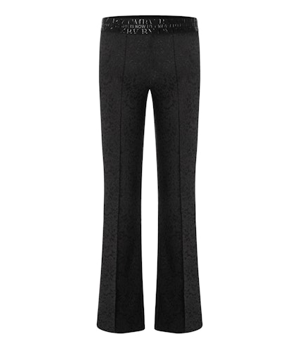 Cambio trousers FLOWER DELICATE LACE BONDED -black