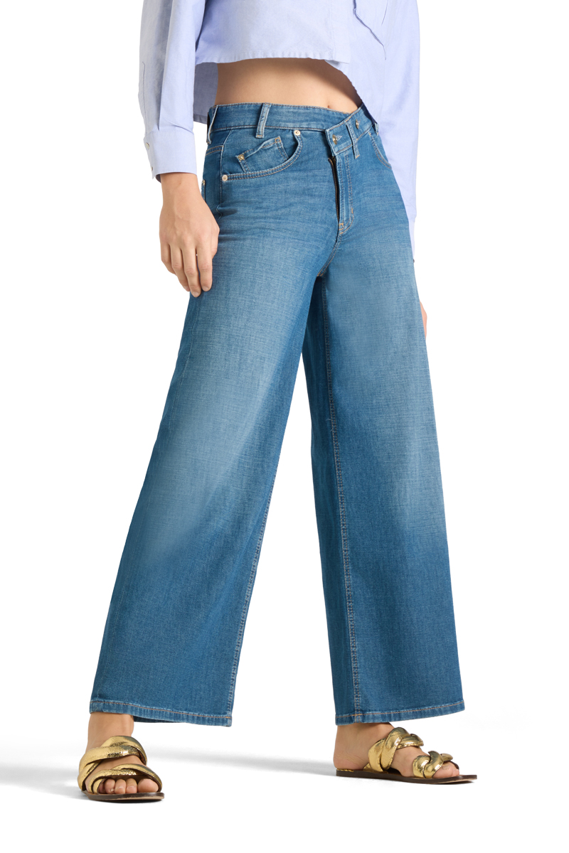 Cambio baggy-fit jeans SUNNY MEDIUM- denim blue