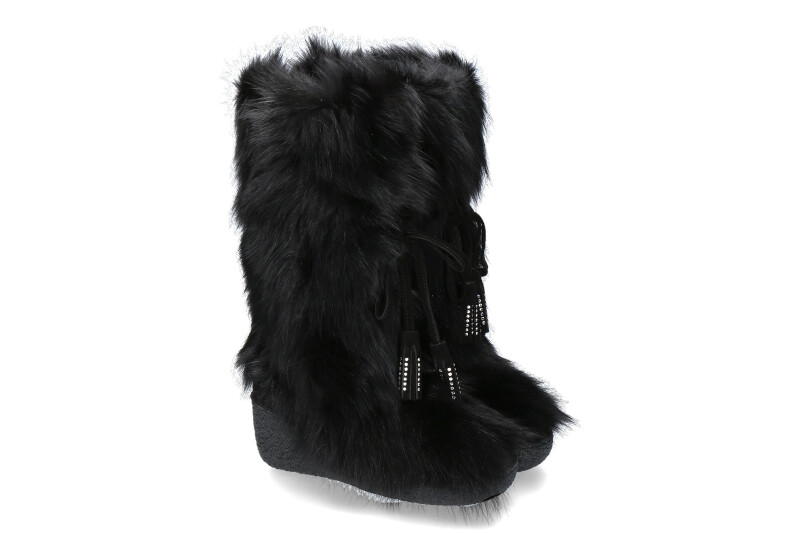 Diavolezza fur boots FOXY NERO