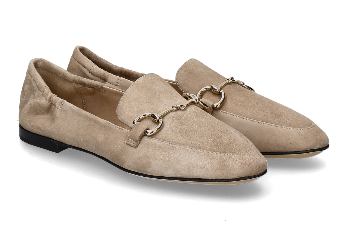 Pomme d'Or loafer GIORGIA CAMOSCIO- soft mocha/ beige