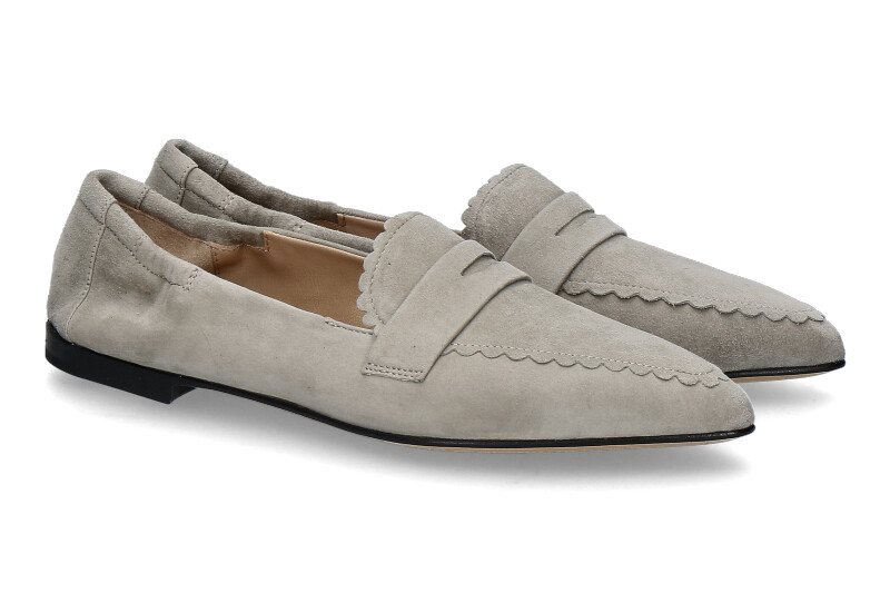 Pomme d' Or slipper GRACE CAMOSCIO- light sage