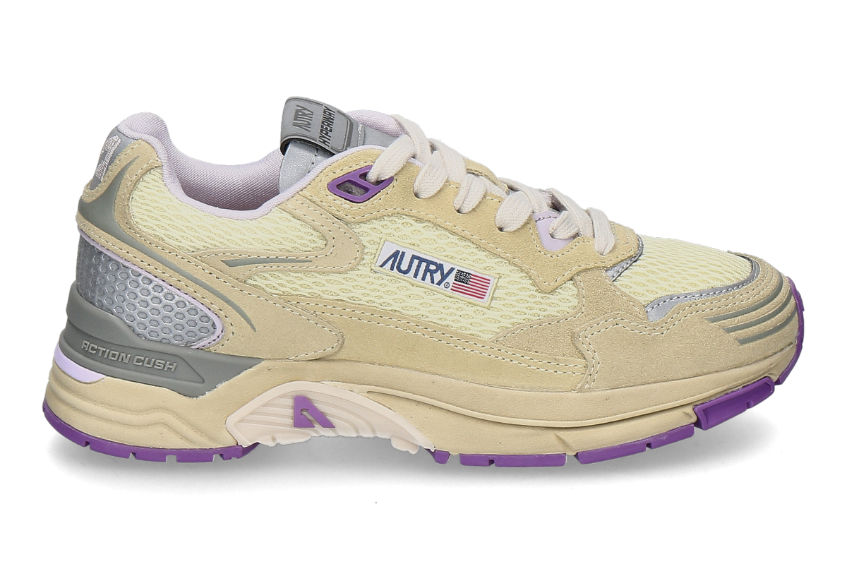 Autry women's- sneaker HYPERWAY MESH HU01- lemon/ orchid dust- yellow